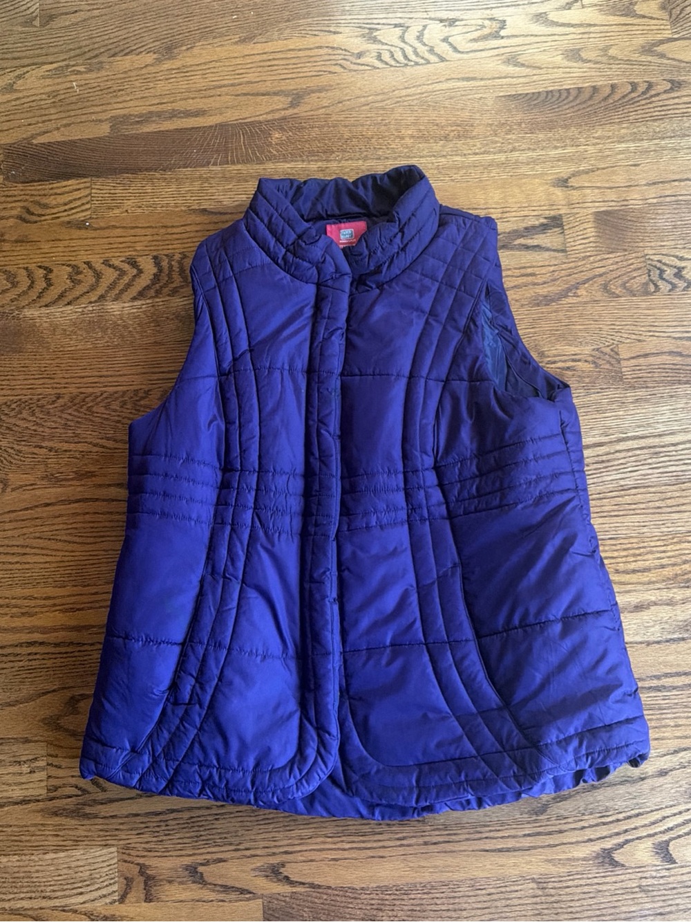 Route 66 Quilted Puffer Vest in Purple